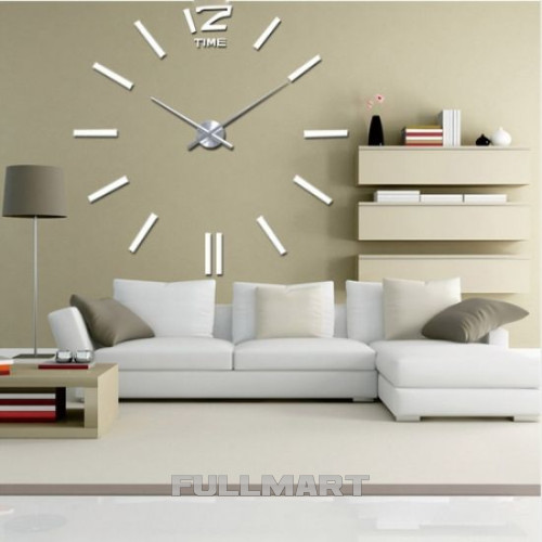 Великий настінний годинник 3D DIY Clock